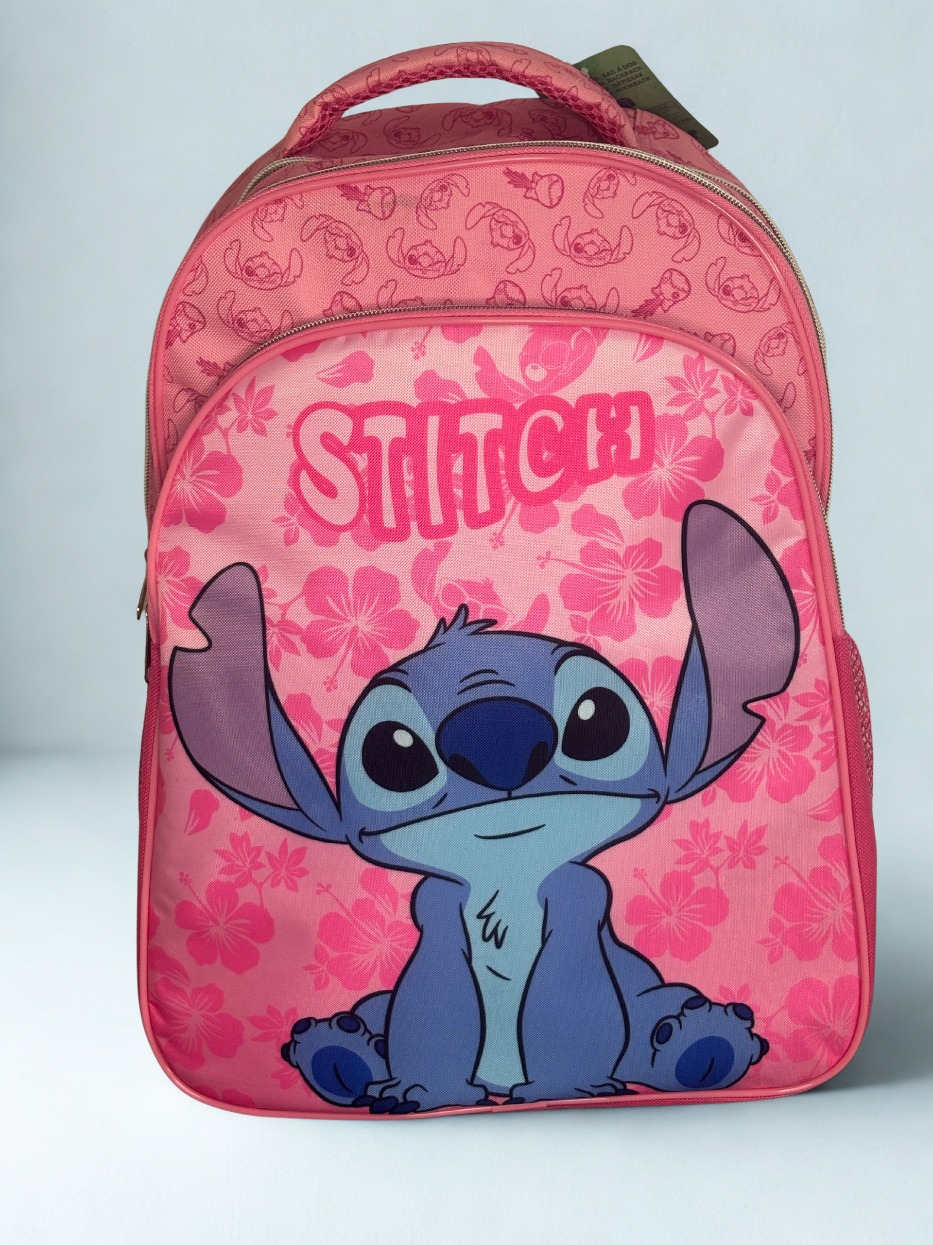 lilo & stitch rózsaszín iskolatáska