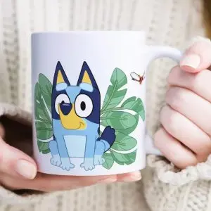 bluey porcelán bögre