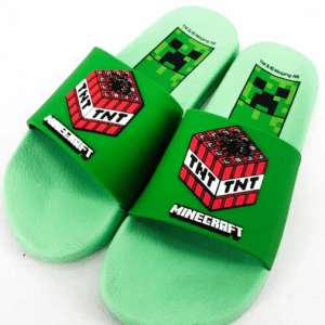 minecraft gyerek fiú fürdőpapucs