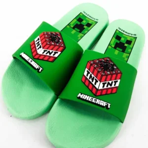 minecraft gyerek fiú fürdőpapucs