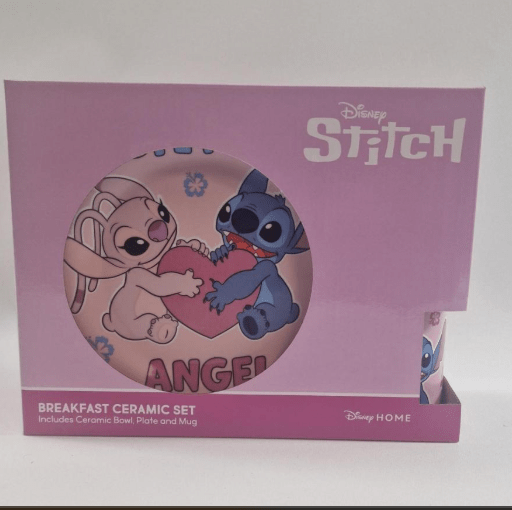 lilo és stitch 3 részes kerámia étkészlet szett