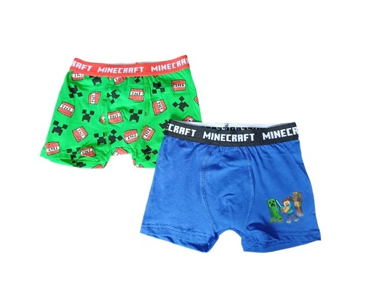 minecraft gyerek fiú boxer 2db/csomag