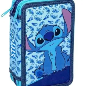 lilo & stitch kék töltött 3 emeletes tolltartó