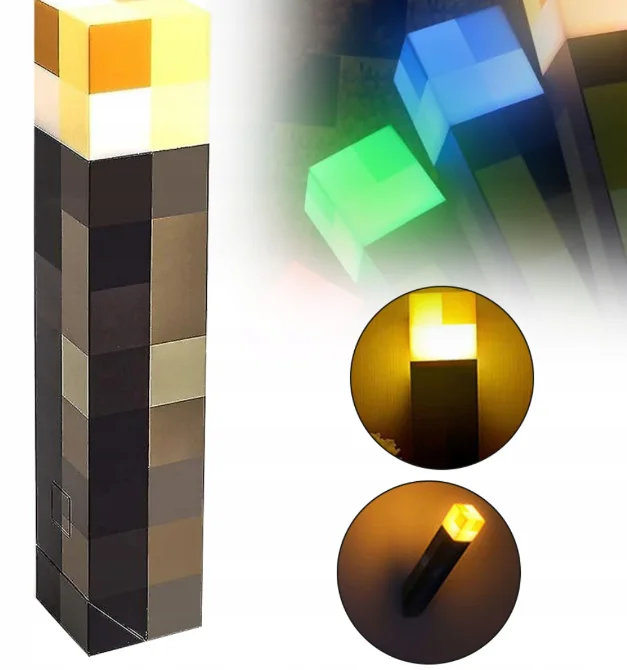 Minecraft Fáklya Fali Lámpa (28cm) - Image 5