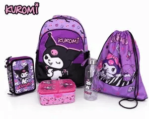 Kuromi kislány iskolatáska szett 5 részes