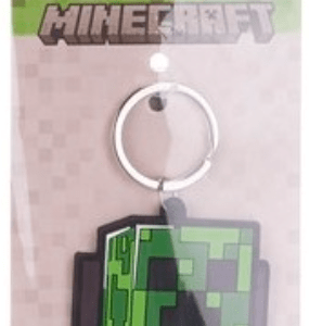 Minecraft Creeper gumis kulcstartó