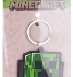 Minecraft Creeper gumis kulcstartó