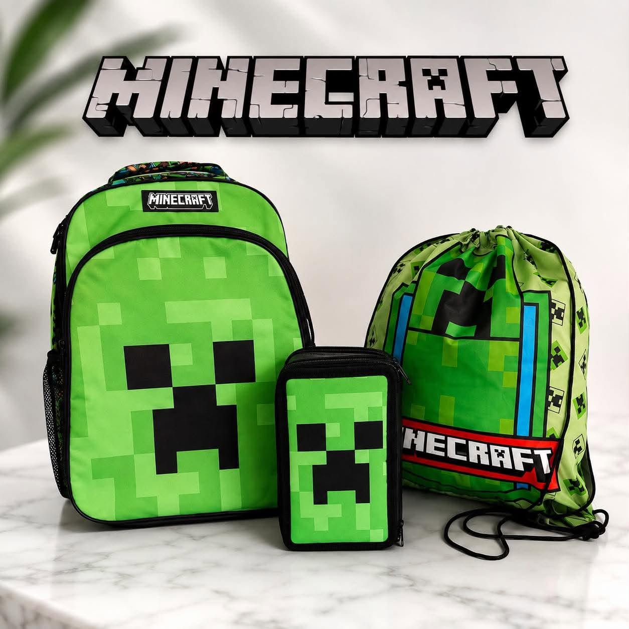 Minecraft Creeper iskolakezdő szett